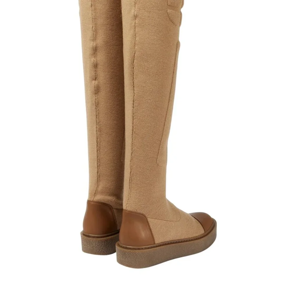 NIB Max Mara - Woolin knit over-the-knee boots